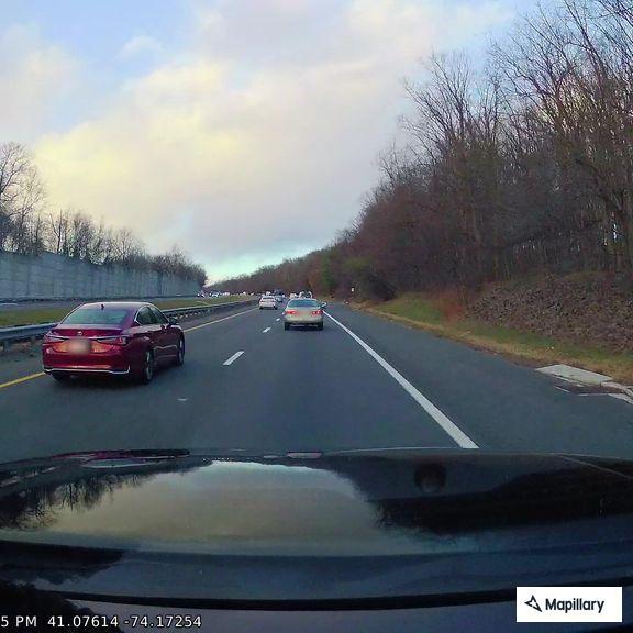Vehicle fire on highway caused by e-bike battery