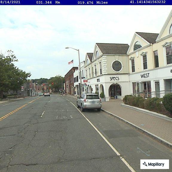Person fell down steps on West Court in Westport