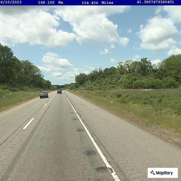 Brush fire reported on I-95 near exits 91 and 92