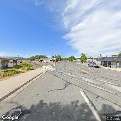 Man walking in traffic lane on Highway 395