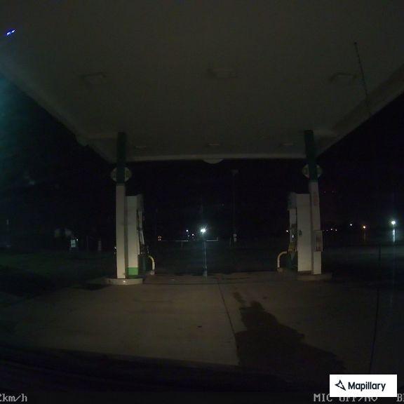 Report of man quickly drinking beverage outside mini mart; gone on arrival