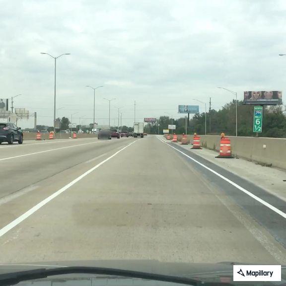 Tow truck on fire on I-294 at 159th Street