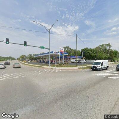 Two-car crash in gas station lot at 159th and Crawford