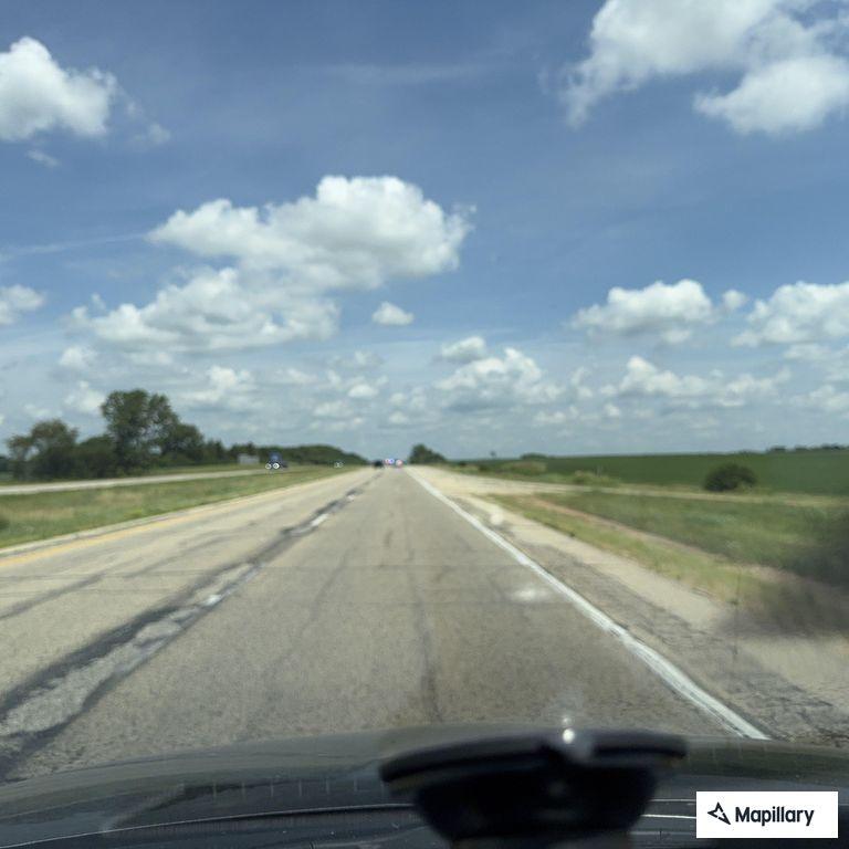 Truck on fire on Highway 61 near mile marker 127.5