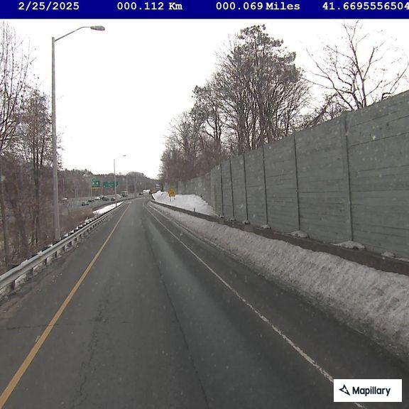Single vehicle fire between Route 72 and I-84
