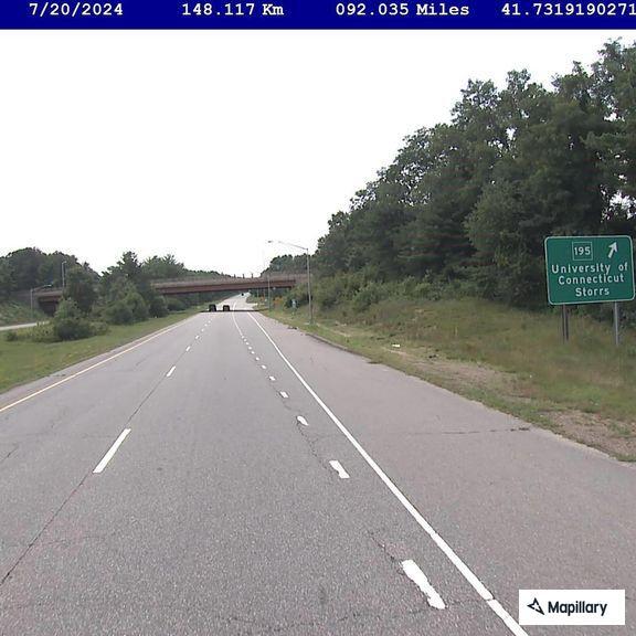 Erratic red Mercedes on Route 6 toward Willimantic