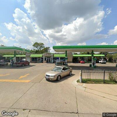Person having trouble breathing at BP station