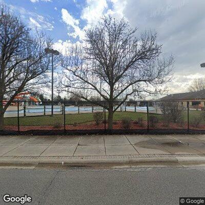 Activated fire alarm near Scott Street in Schiller Park