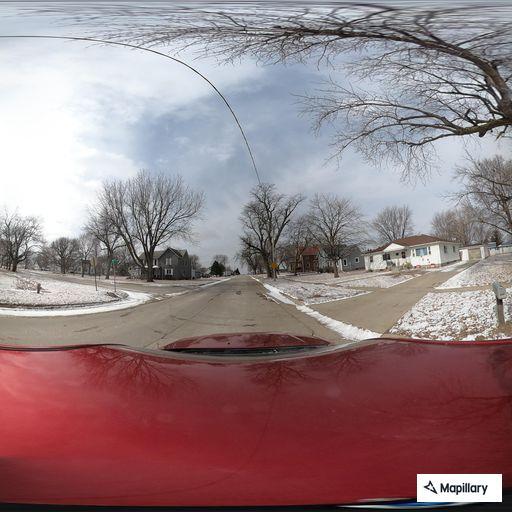 Report of truck swerving toward pedestrian on State Street; mirror damaged