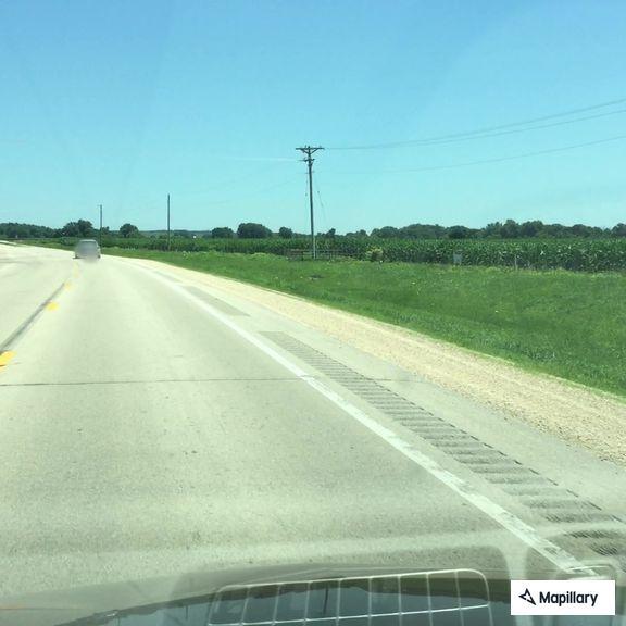 Car hits deer on highway near Baldwin