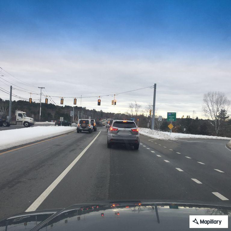 Debris blocking lane on West Central Street