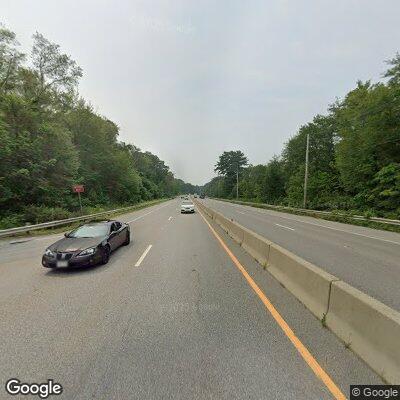 Green Ford Bronco stop on Worcester Road