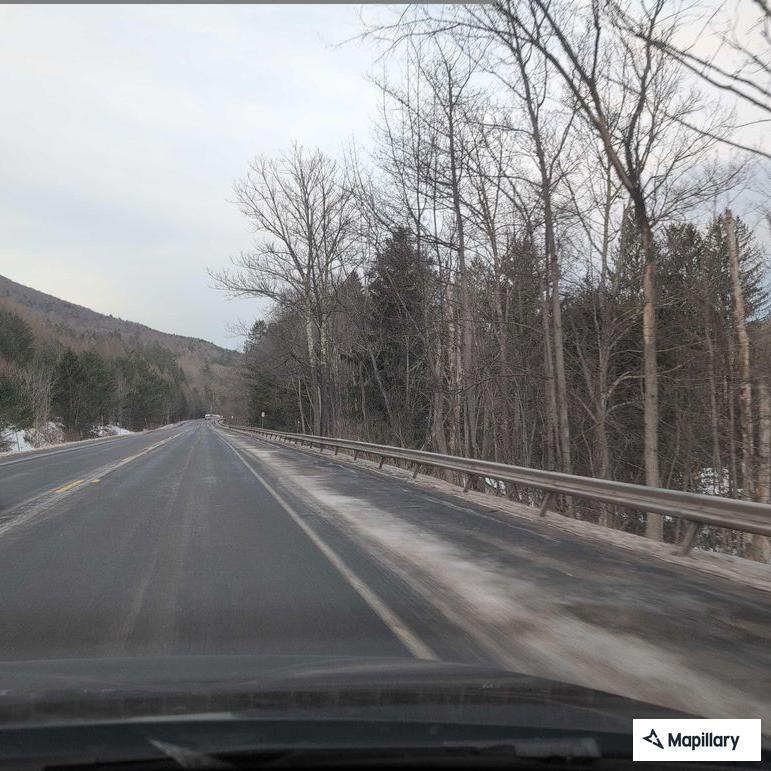Slow-moving large truck on State Route 28