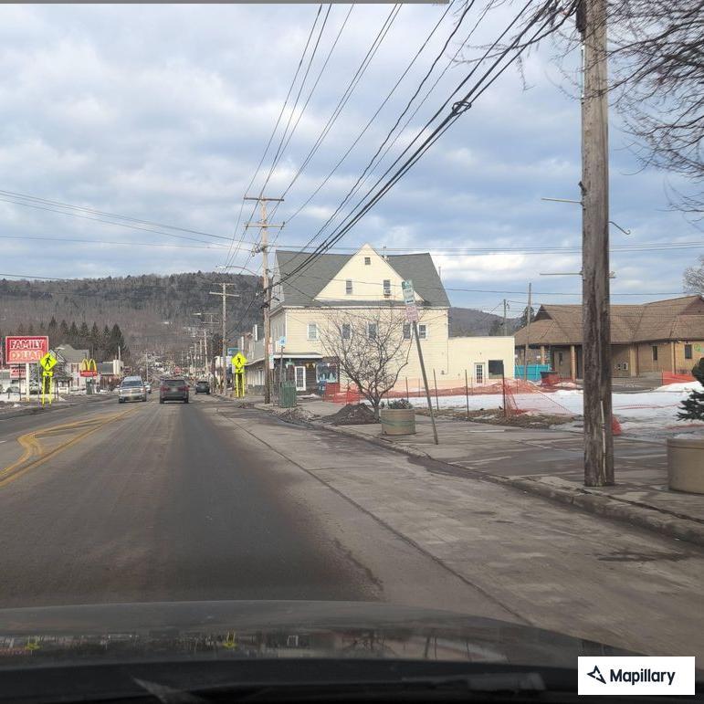 Traffic stop for obstructed plate on Delaware Street