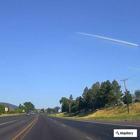 Traffic stop on vehicle at Crater Lake Parkway