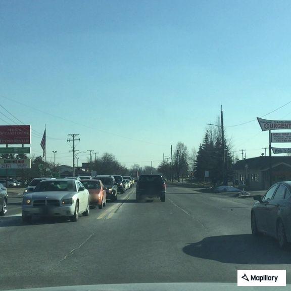 Traffic stop at Wayne and Warren roads