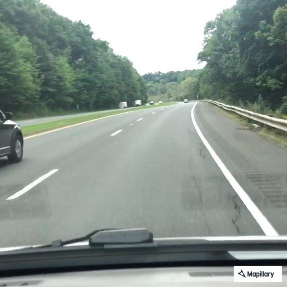 Car reported on Route 7 without lights on