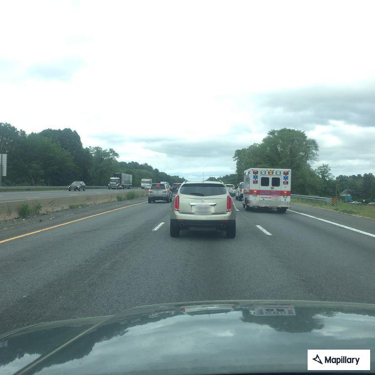 Traffic backup on I-95 south near Route 128