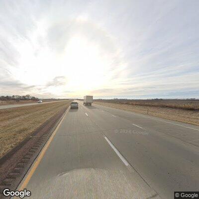 Slow-moving vehicle with hazards on I-29