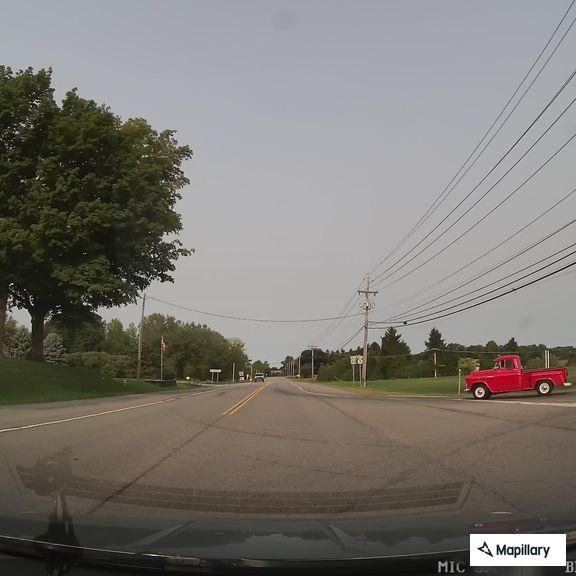 Car and deer collision on State Route 64