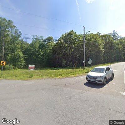 Older male stumbling near roadway on Route 28