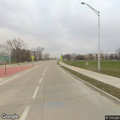 Vehicle driving on rim with tire debris on highway