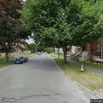 Road partially blocked by wires on North Main Street