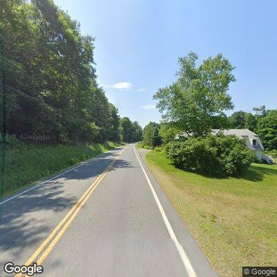 Tree blocking lane and power lines on Route 12A