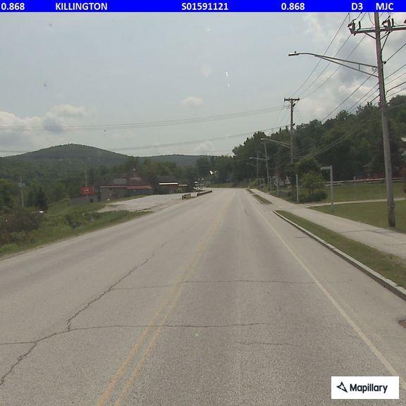 Reckless red pickup speeding on Route 4 in Killington
