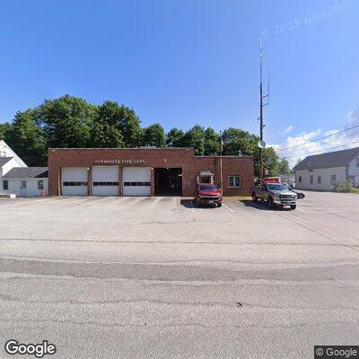 Young child with leg injury outside fire department
