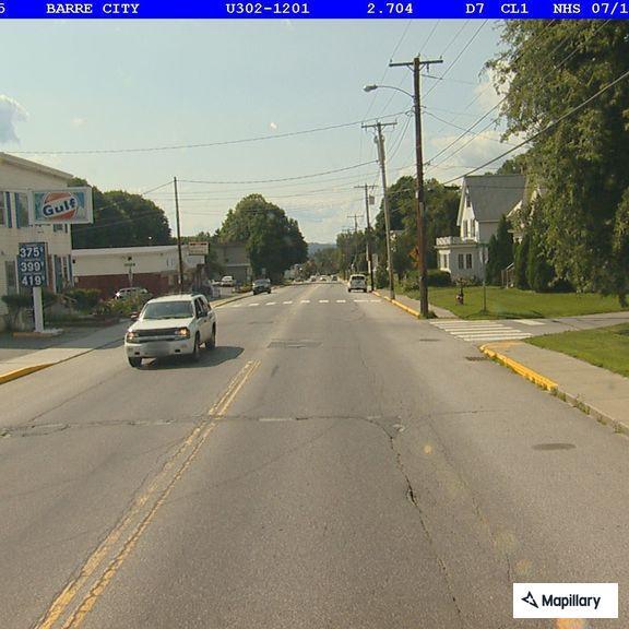 Traffic control on Washington Street in Barre