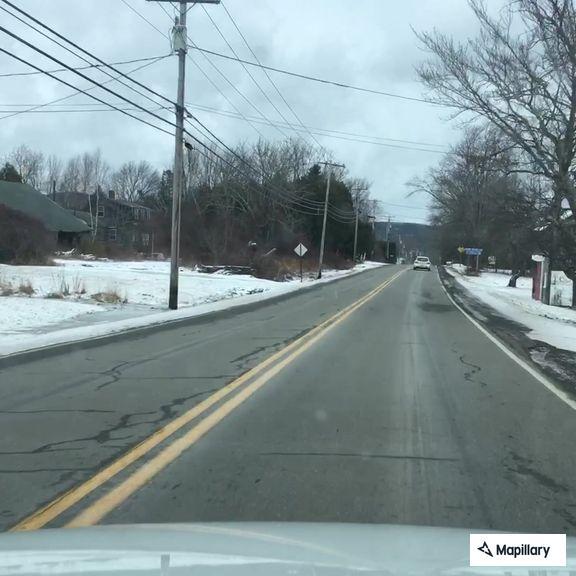 Report of dark blue pickup without plates on Route One