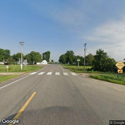 Golf cart driving on Highway 4 near Greenwald