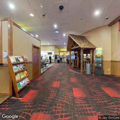 Woman experiencing severe dizziness at casino