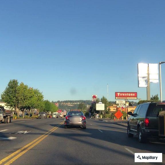 Man yelling at traffic on Auburn Way North