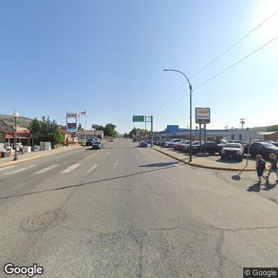 Pedestrian walking in middle of Highway 97 roadway