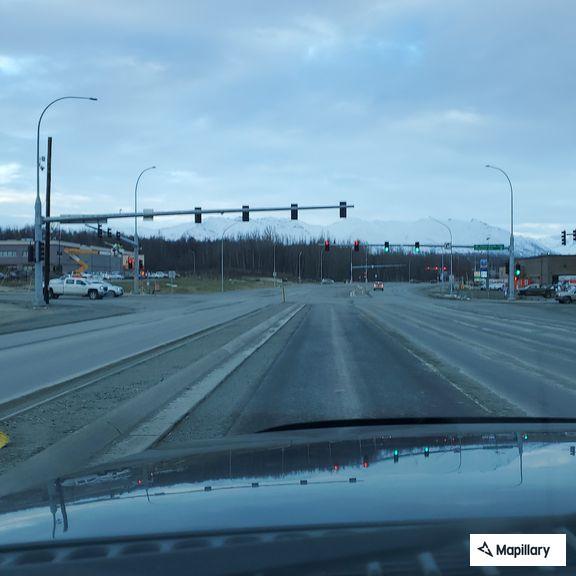 Ambulance responds to crash on Glenn Highway
