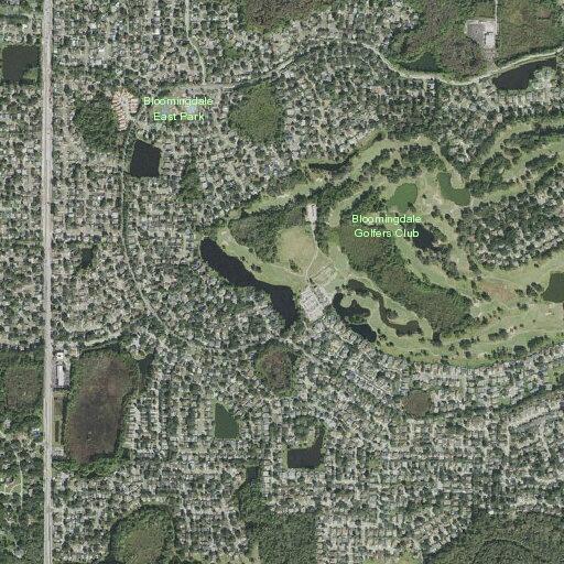 Person with eye problem at Bloomingdale Golfers Club