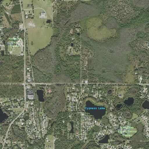 Outside fire at Lake Cypress Drive residence