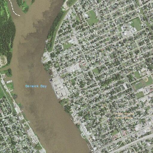 Two males fighting in street near junior high