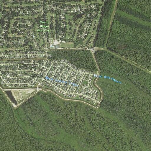 Ruptured gas line on Cypress Drive in Luling
