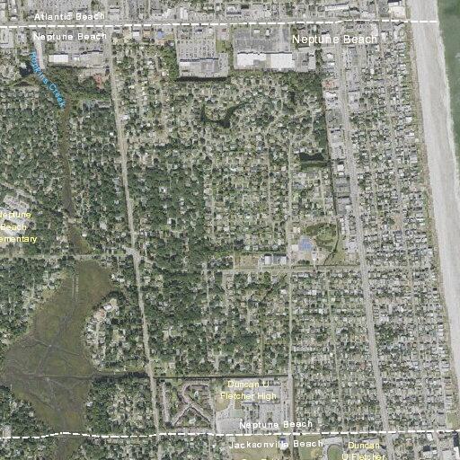 Fire alarm near South Street in Neptune Beach