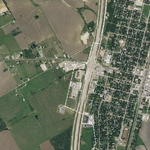 Two-vehicle crash with injury on west service road