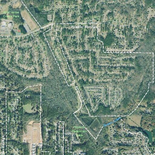 Bicyclist reported near Hopkins Road and Hopkins Crossing