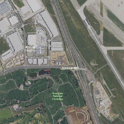 Traffic plate check on off ramp near March Air Reserve Base