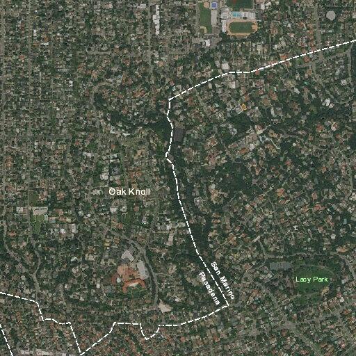 Blocked roadway near Oak Knoll in San Marino