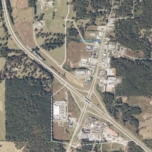 Two-car crash near sports corral in Holly Springs