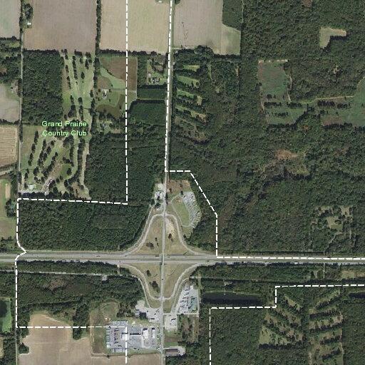 Semis blocking end of Stallings Road in Hazen