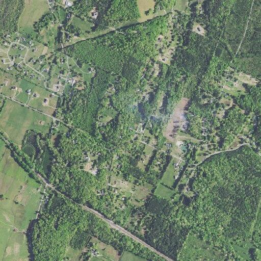 Machinery fire on farm near Howardsville Road