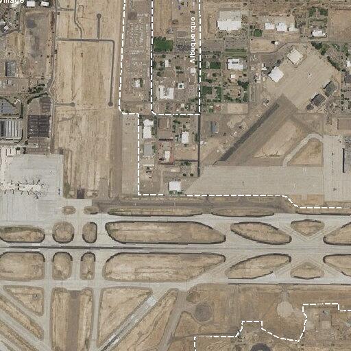 Fire reported between runways at Albuquerque airport